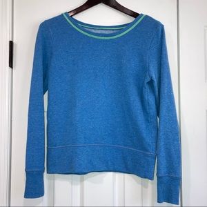 Aerie Blue & Green Speckled Terry Sweatshirt Small
